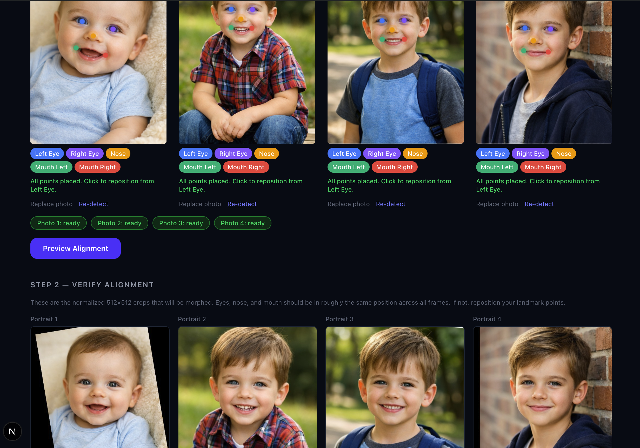 FromBabyTo Desktop App Interface
